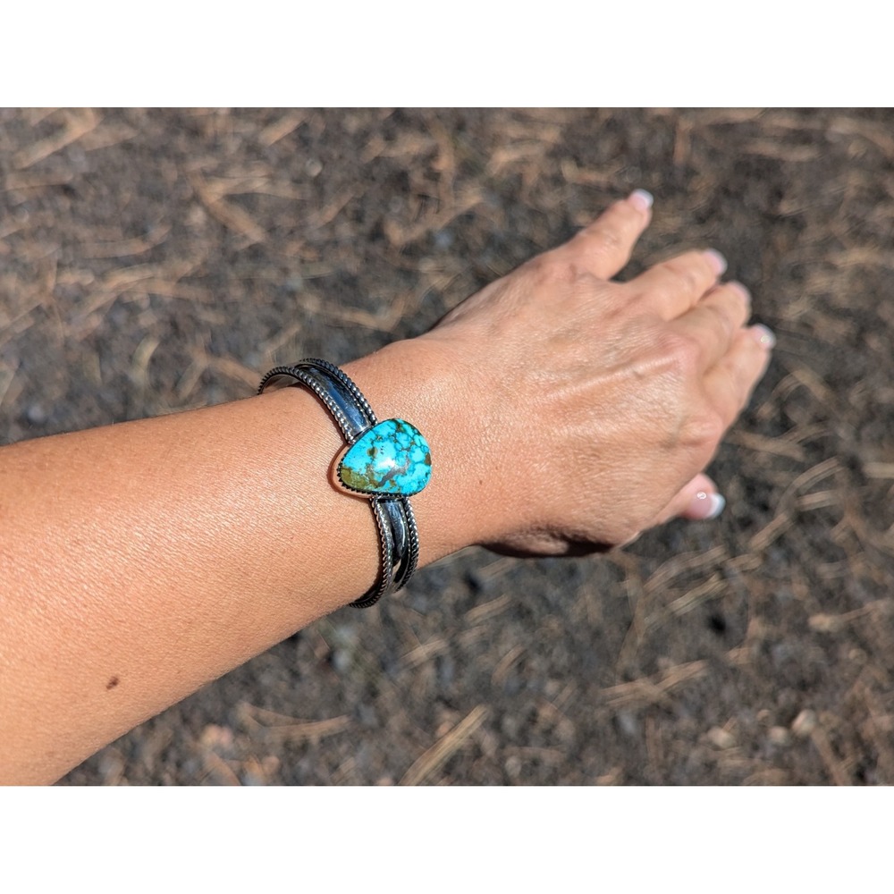 Navajo Bracelet Genuine Handmade Native American Jewelry sz 6.25** - Picture 10 of 13